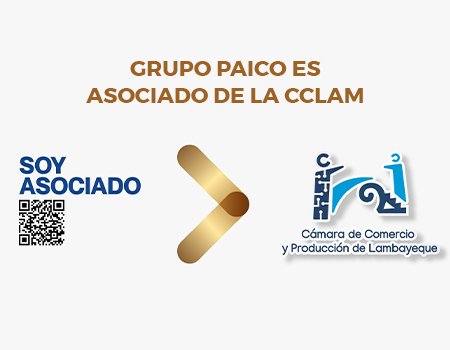 Somos asociados activos de la Cámara de comercio y Producción de Lambayeque 